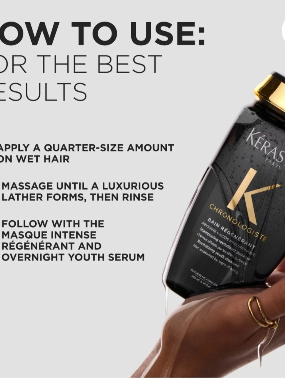 Kérastase Chronologiste Bain Régénérant Revitalizing Shampoo, 250ml/8.5oz - Picture 7 of 9